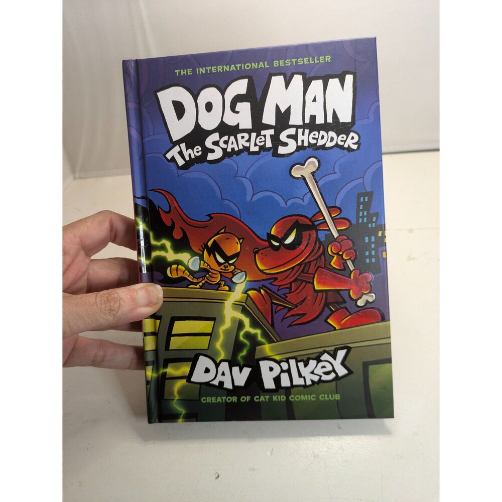 Dog Man: The Scarlet Shedder Dav Pilkey Hardcover Graphic Novel (Book 12)